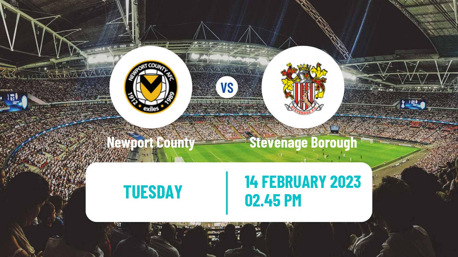 Soccer English League Two Newport County - Stevenage Borough