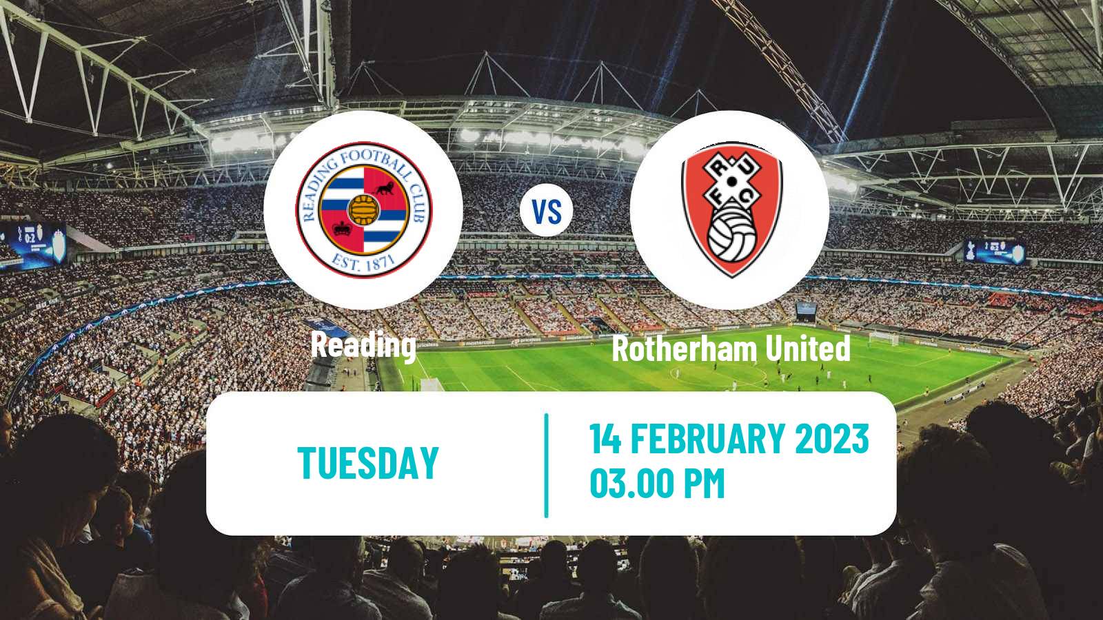 Soccer English League Championship Reading - Rotherham United