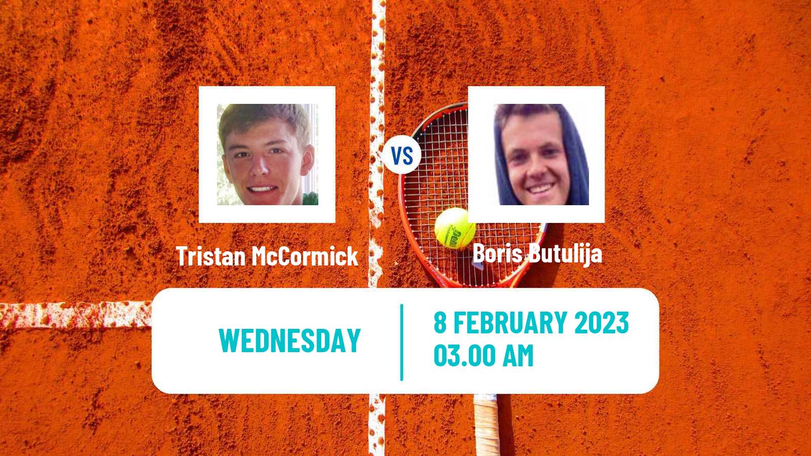 Tennis ITF Tournaments Tristan McCormick - Boris Butulija