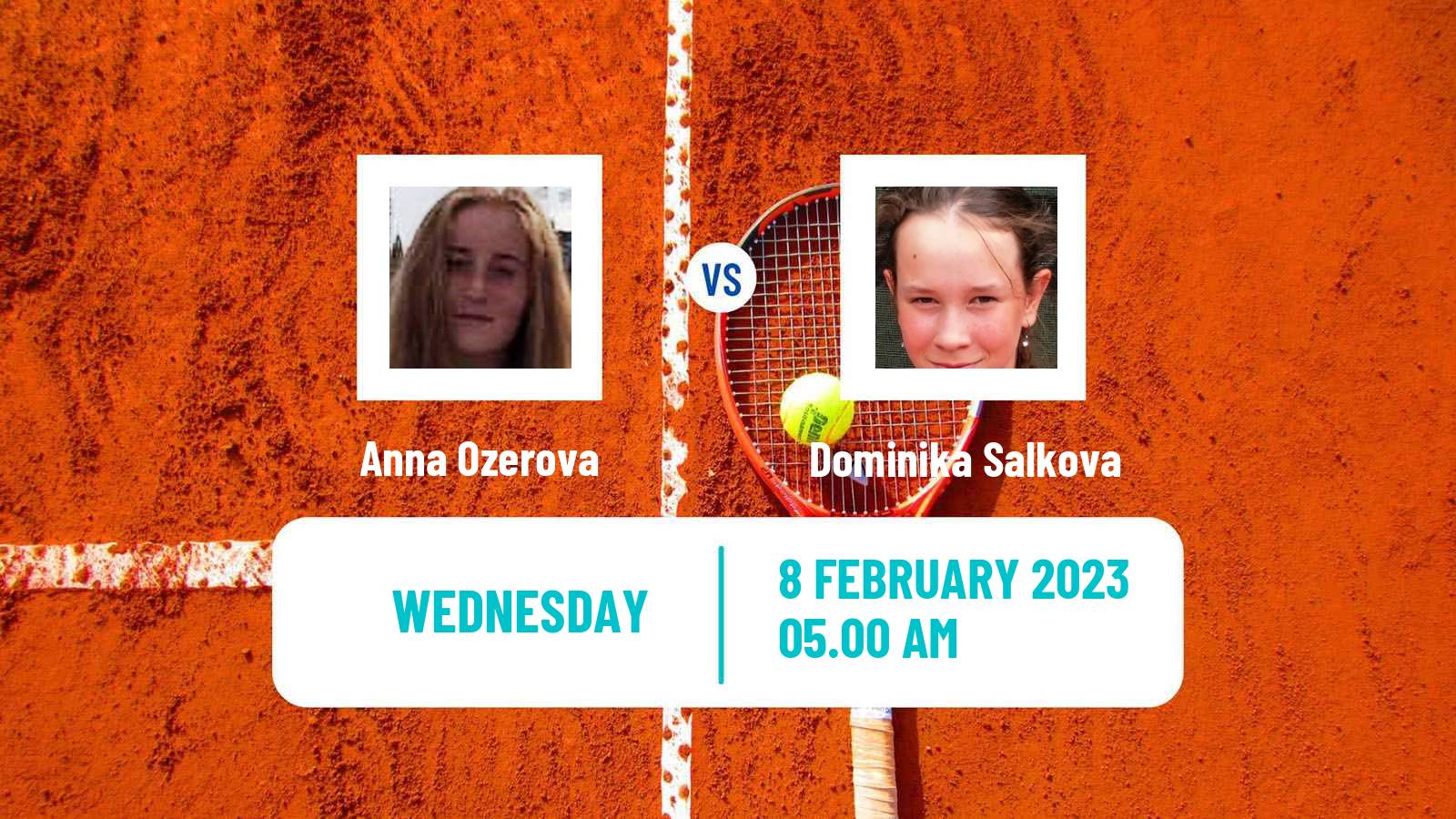 Tennis ITF Tournaments Anna Ozerova - Dominika Salkova