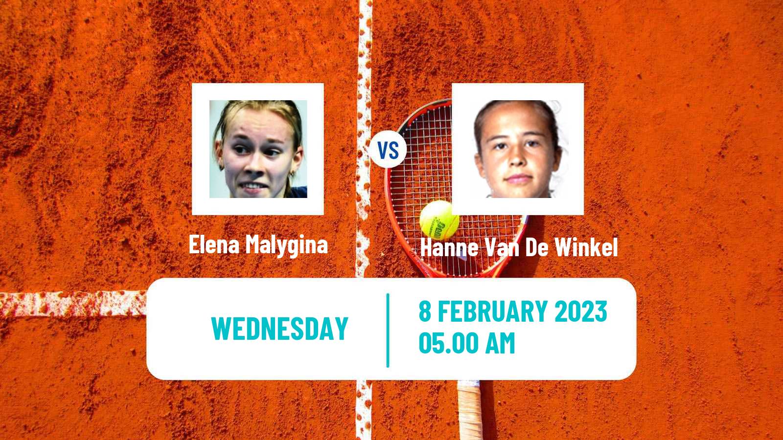 Tennis ITF Tournaments Elena Malygina - Hanne Van De Winkel