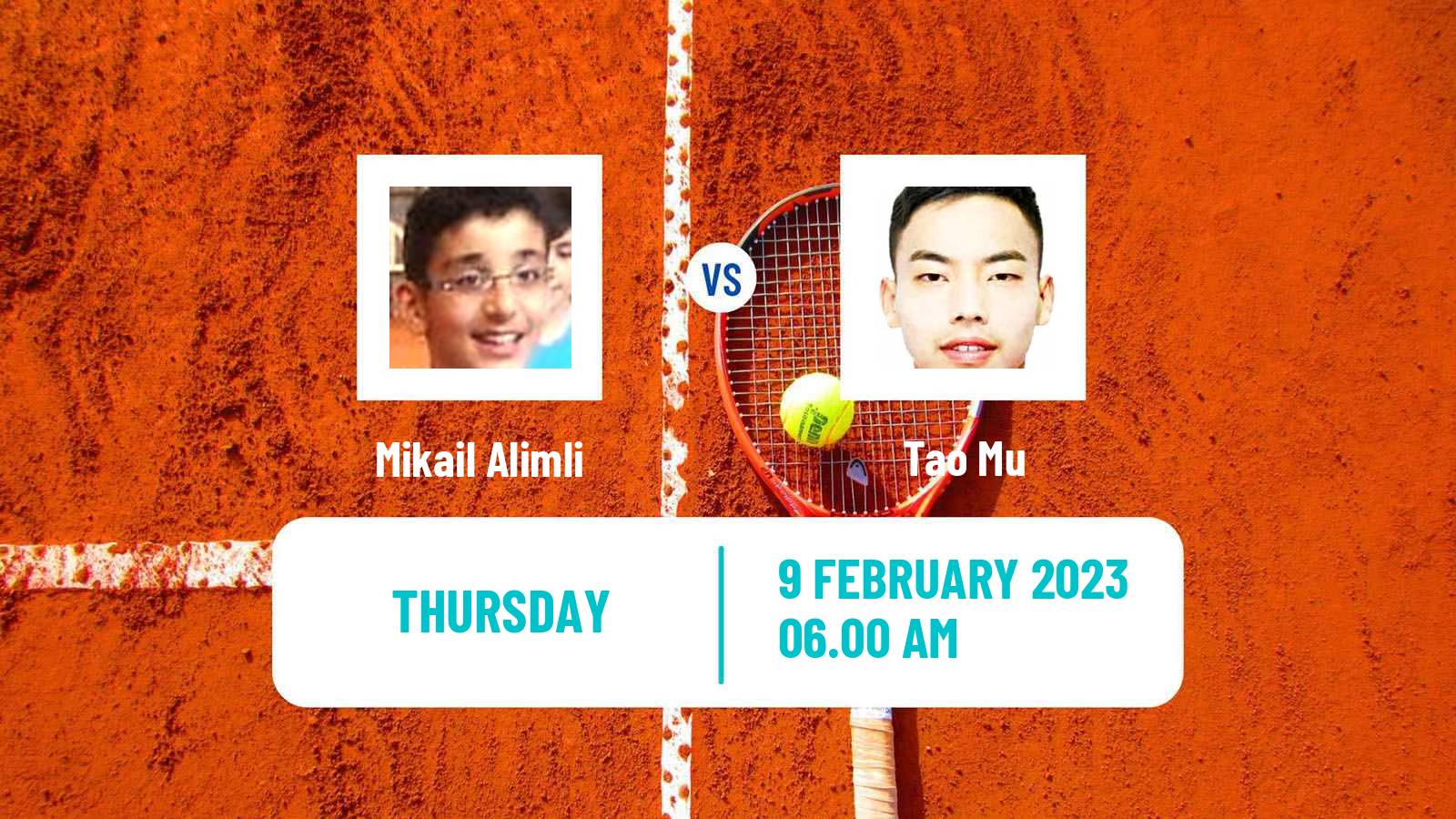 Tennis ITF Tournaments Mikail Alimli - Tao Mu