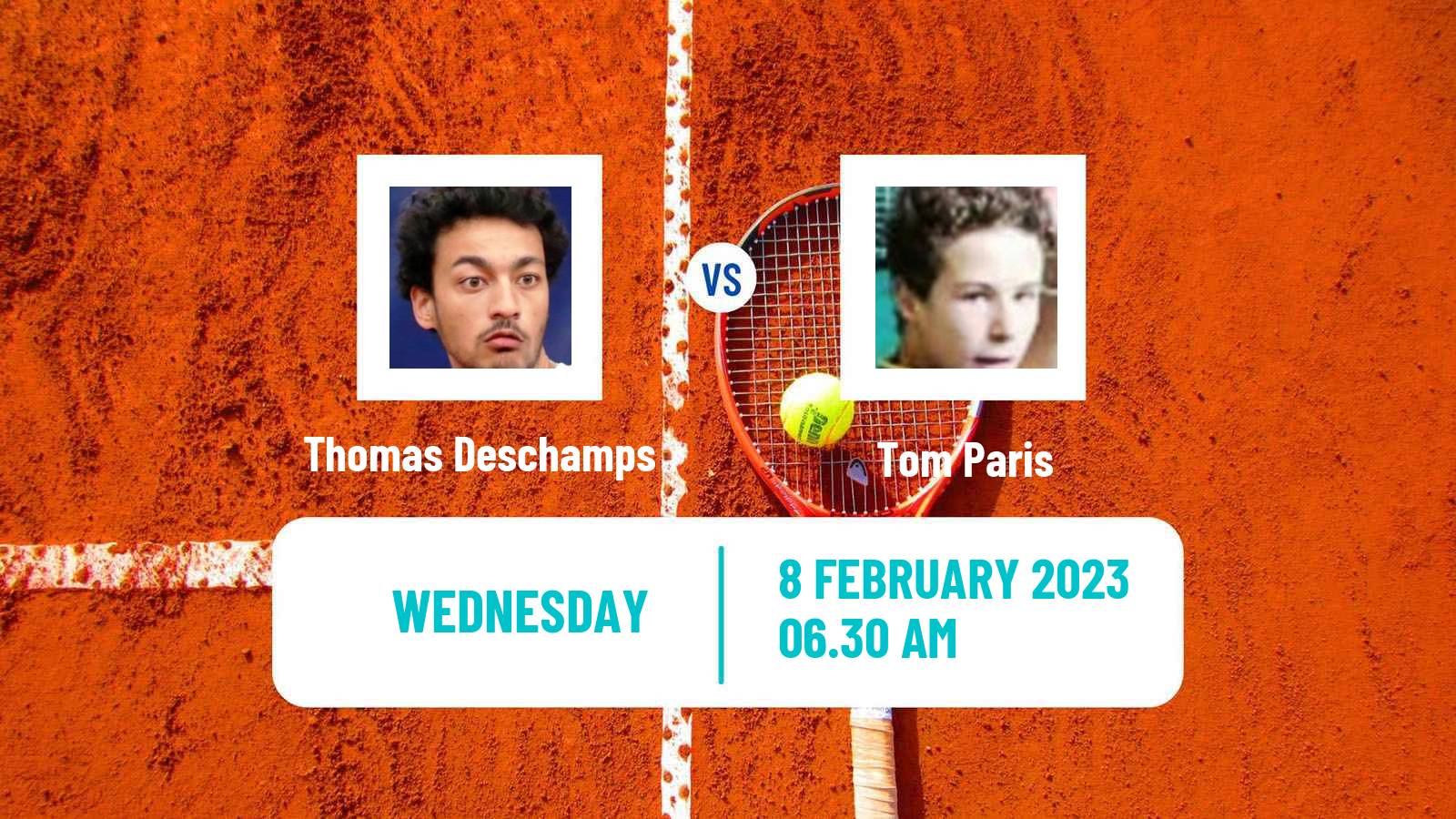 Tennis ITF Tournaments Thomas Deschamps - Tom Paris