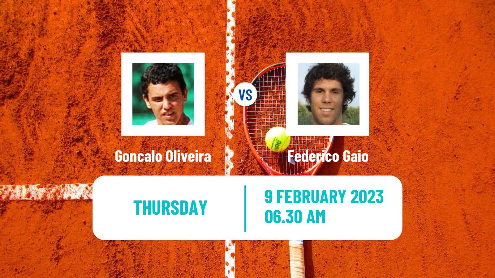 Tennis ITF Tournaments Goncalo Oliveira - Federico Gaio