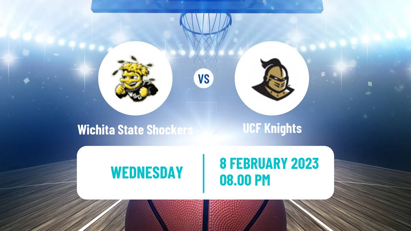 Basketball NCAA College Basketball Wichita State Shockers - UCF Knights