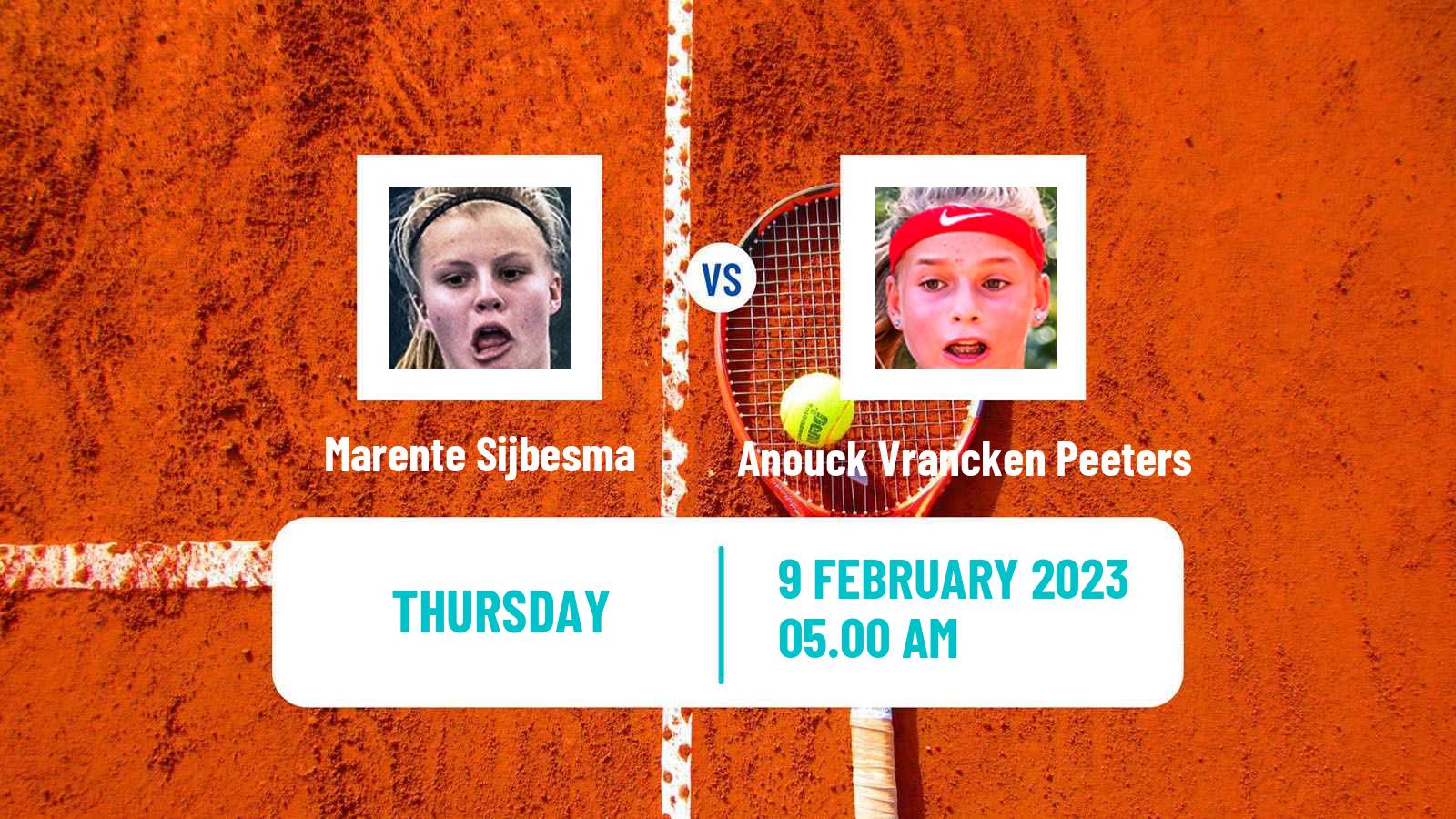 Tennis ITF Tournaments Marente Sijbesma - Anouck Vrancken Peeters