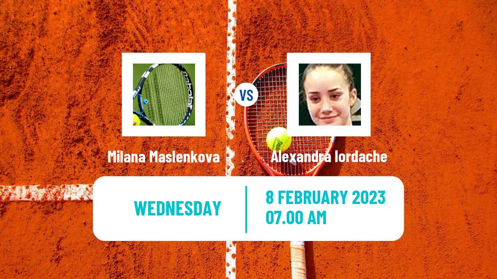 Tennis ITF Tournaments Milana Maslenkova - Alexandra Iordache