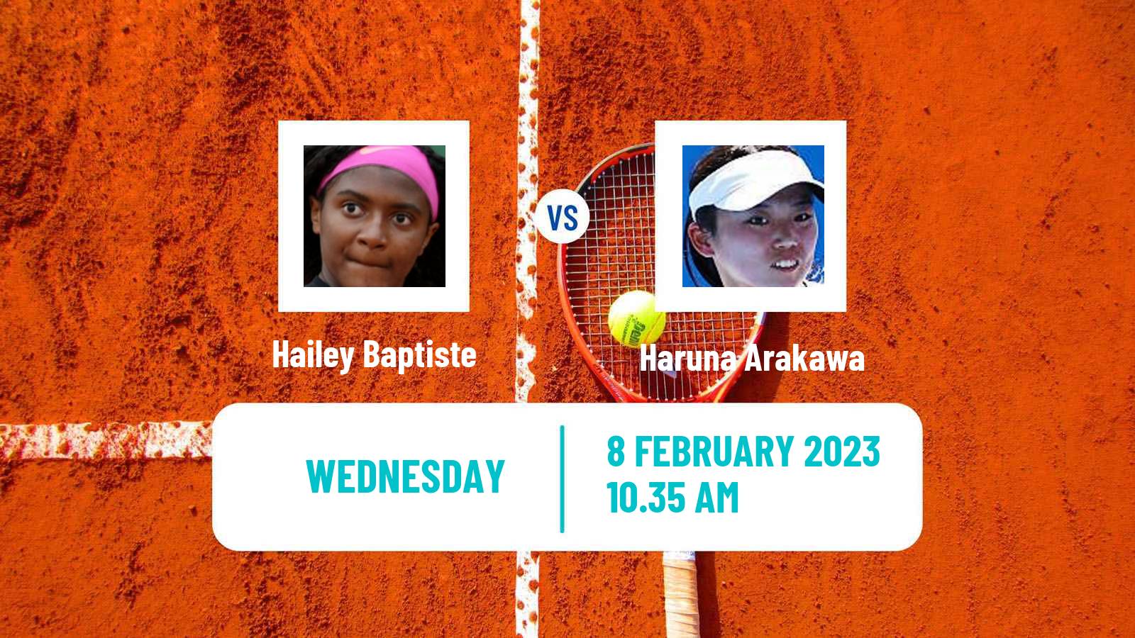 Tennis ITF Tournaments Hailey Baptiste - Haruna Arakawa