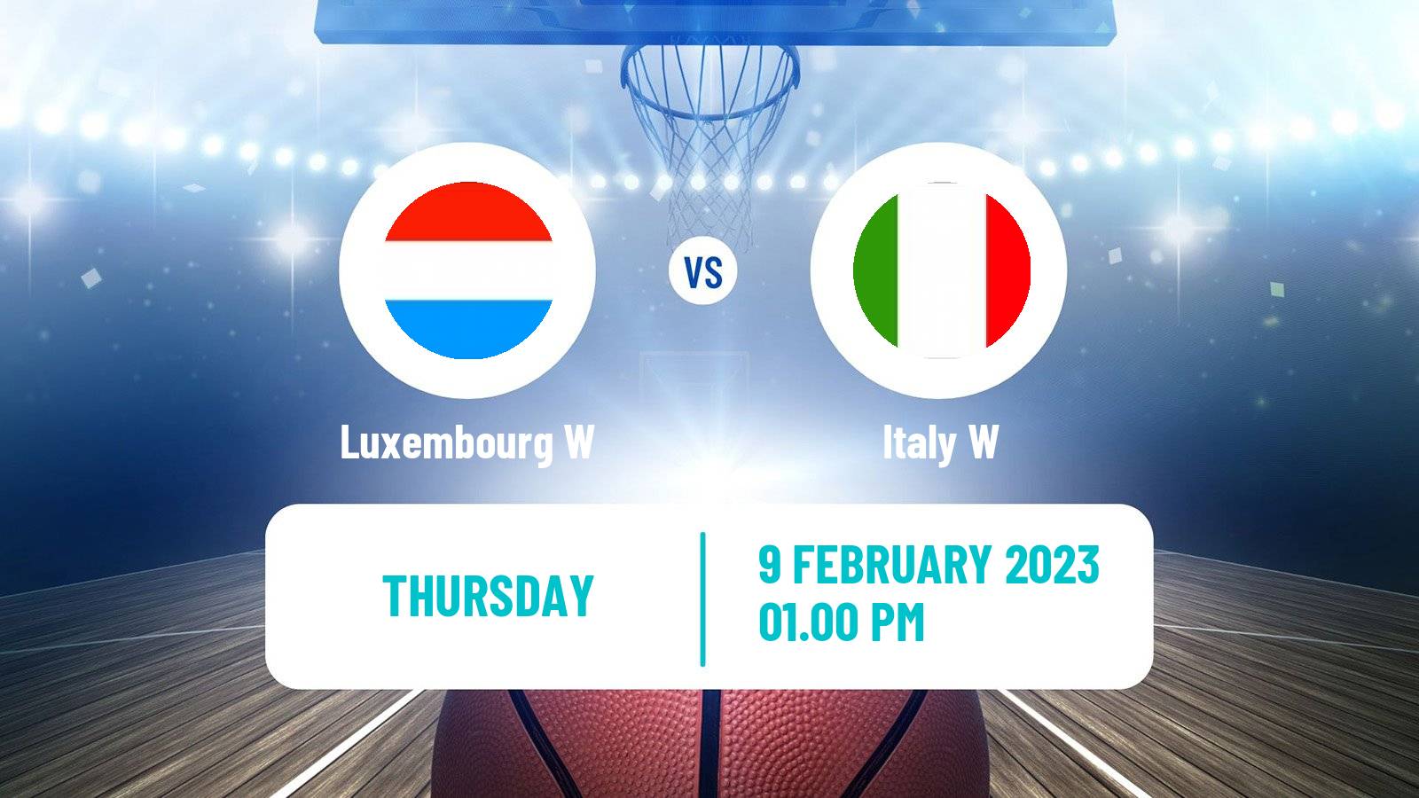 Basketball EuroBasket Women Luxembourg W - Italy W