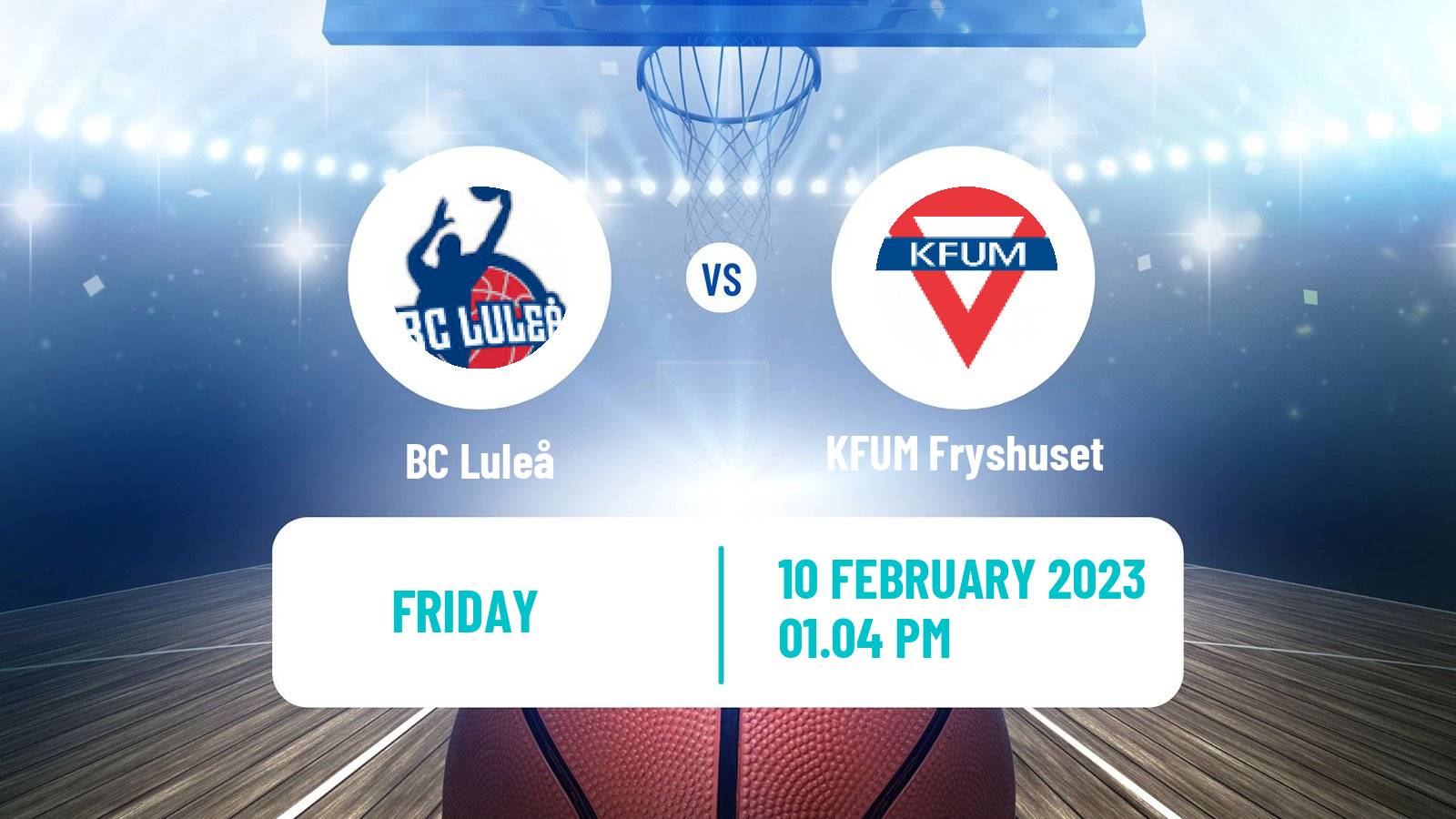 Basketball Swedish Basketligan Luleå - KFUM Fryshuset