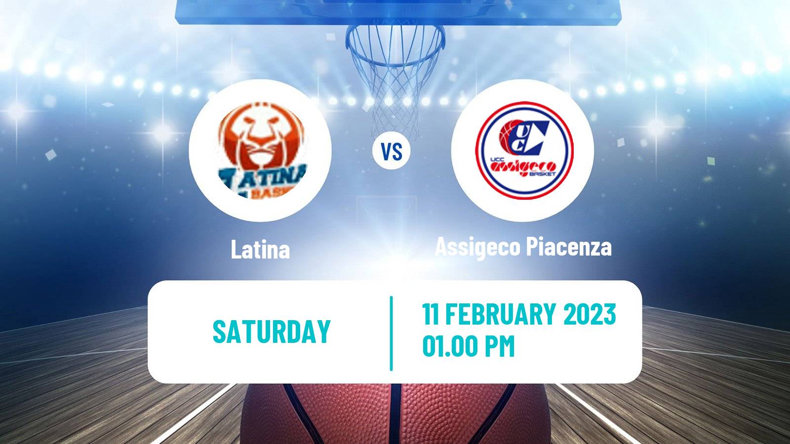 Basketball Italian Serie A2 Basketball Latina - Assigeco Piacenza
