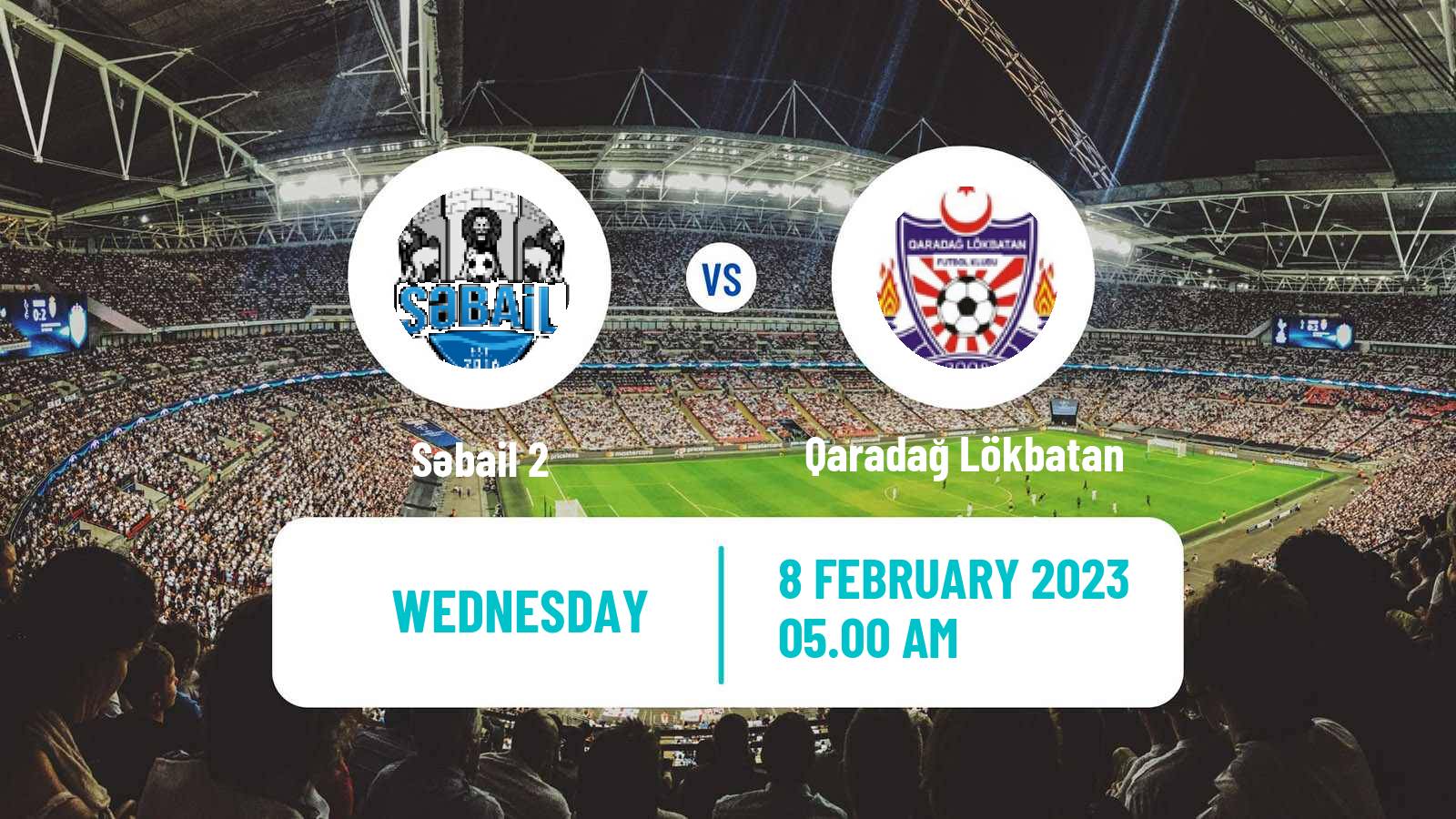 Soccer Azerbaijan First Division Səbail 2 - Qaradağ Lökbatan