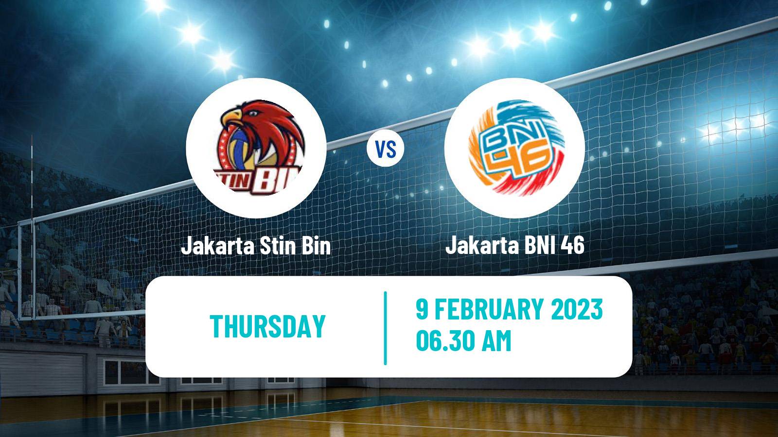 Volleyball Indonesian Proliga Volleyball Jakarta Stin Bin - Jakarta BNI 46