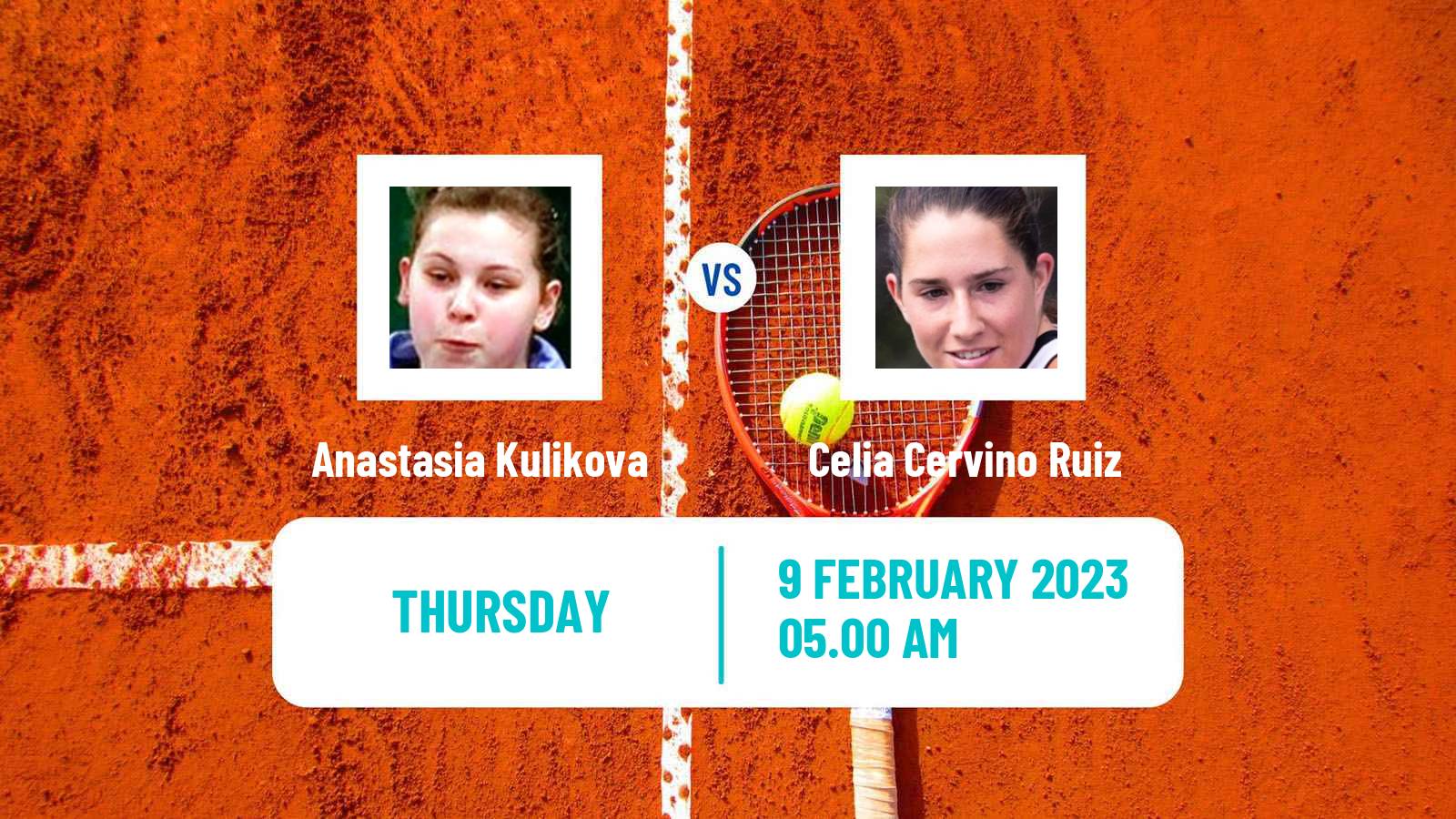 Tennis ITF Tournaments Anastasia Kulikova - Celia Cervino Ruiz