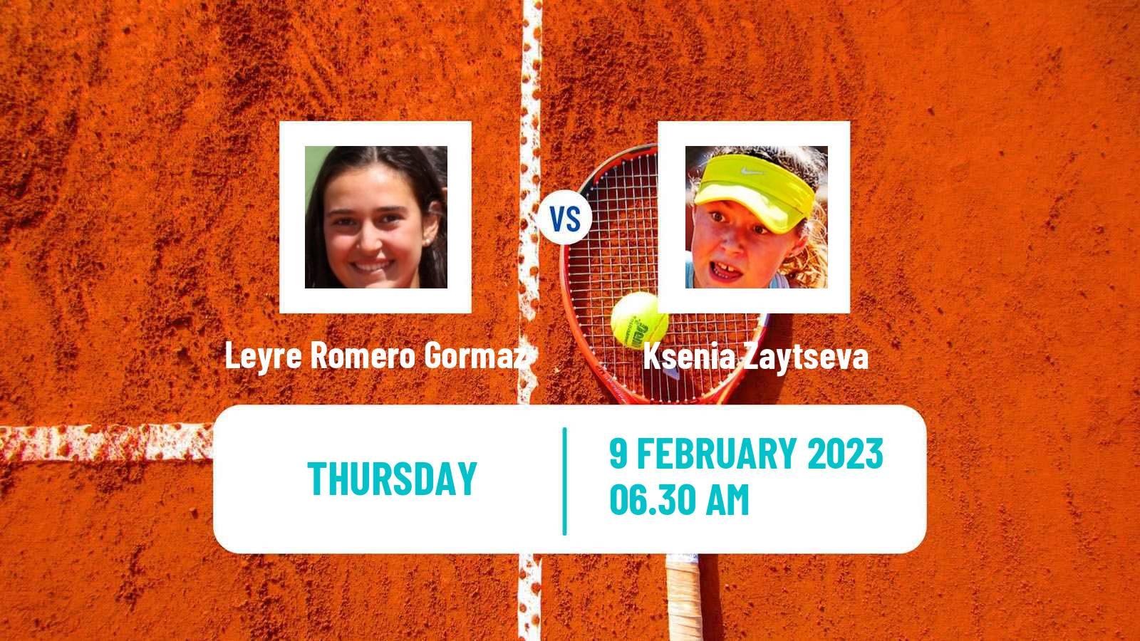 Tennis ITF Tournaments Leyre Romero Gormaz - Ksenia Zaytseva