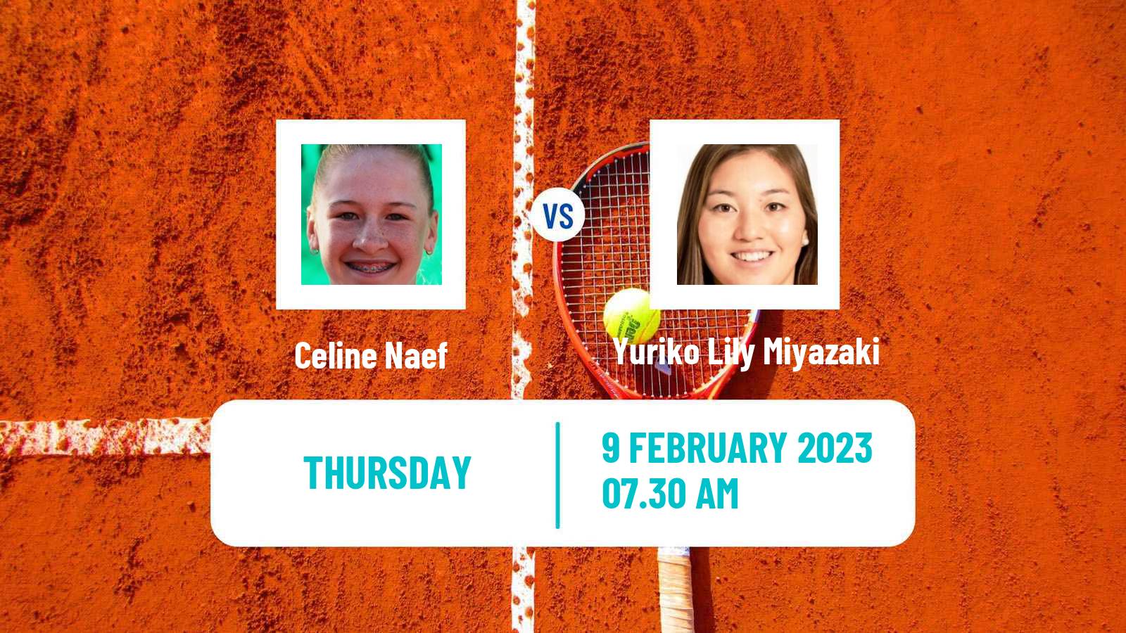 Tennis ITF Tournaments Celine Naef - Yuriko Lily Miyazaki