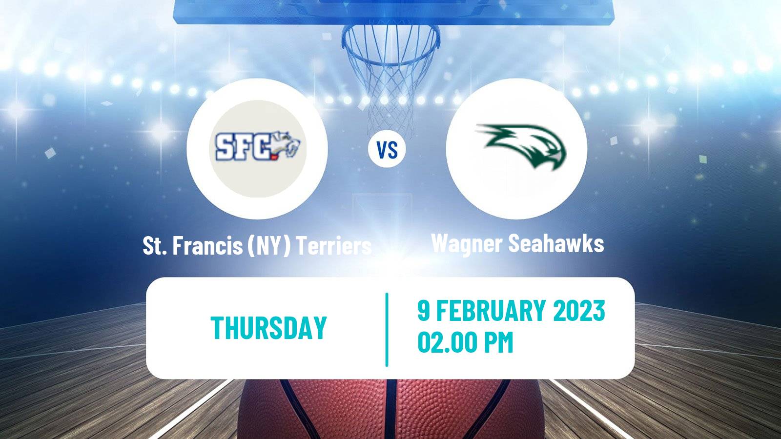 Basketball NCAA College Basketball St. Francis (NY) Terriers - Wagner Seahawks