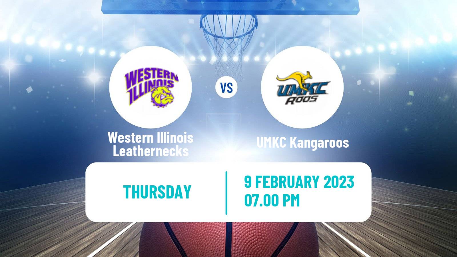 Basketball NCAA College Basketball Western Illinois Leathernecks - UMKC Kangaroos