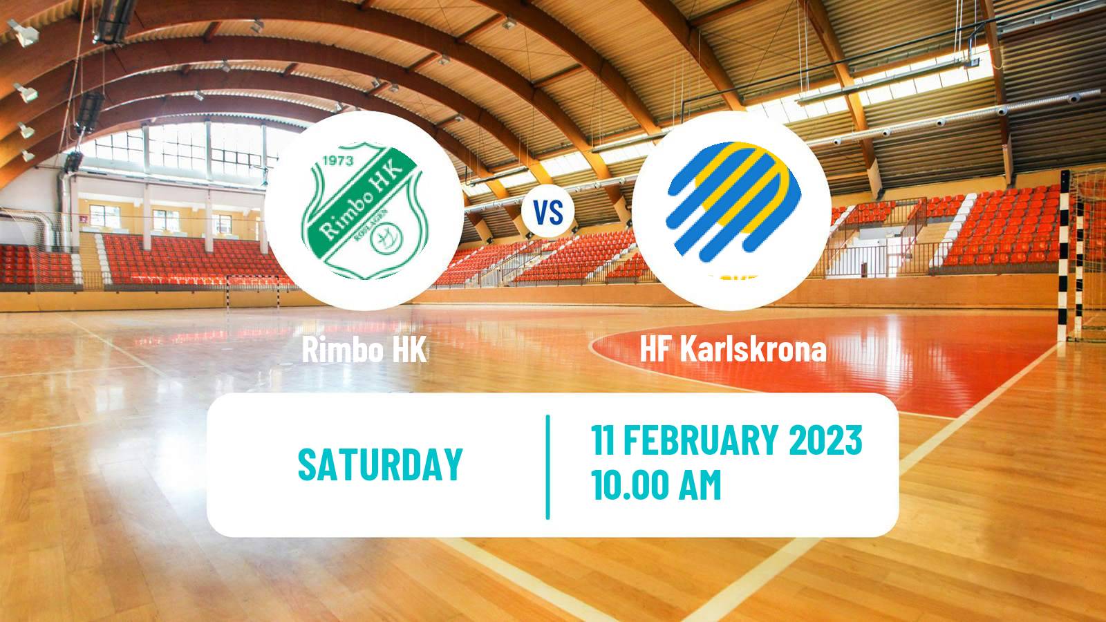 Handball Swedish Allsvenskan Handball Rimbo - HF Karlskrona