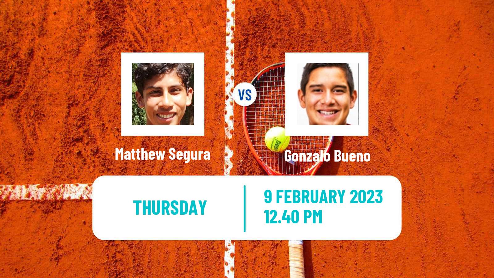 Tennis ITF Tournaments Matthew Segura - Gonzalo Bueno