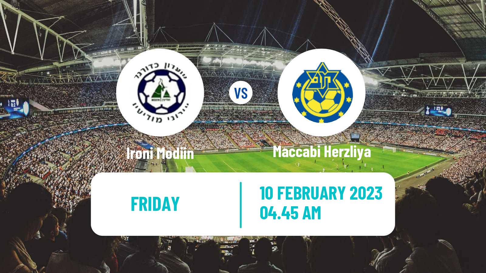 Soccer Israeli Liga Alef South Ironi Modiin - Maccabi Herzliya