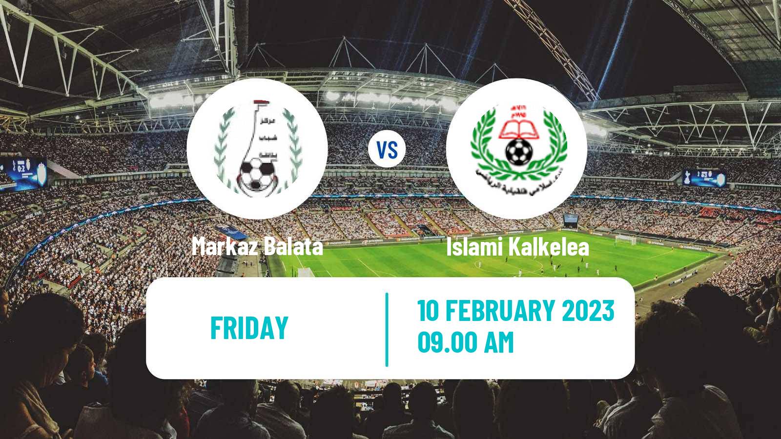 Soccer Palestinian Premier League Markaz Balata - Islami Kalkelea