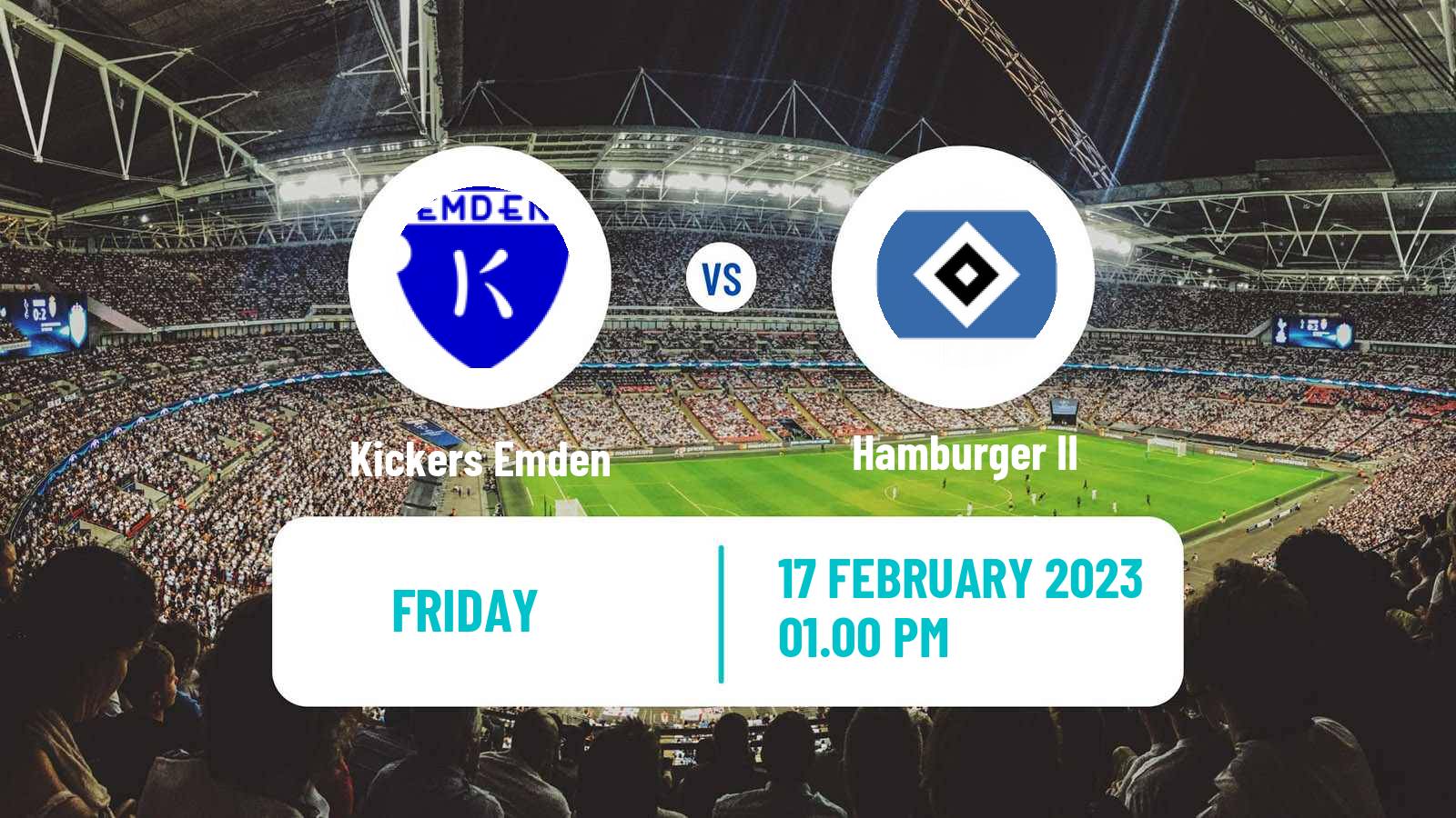 Soccer German Regionalliga North Kickers Emden - Hamburger II