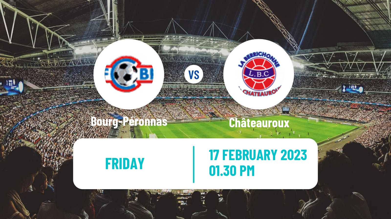 Soccer French National League Bourg-Péronnas - Châteauroux