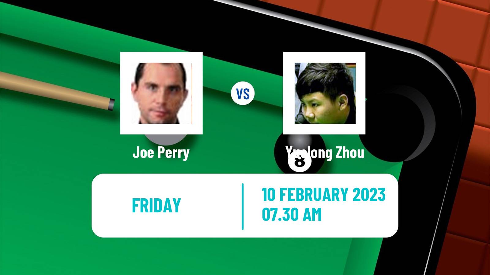 Snooker Snooker Joe Perry - Yuelong Zhou