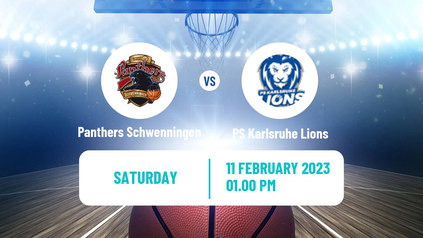 Basketball German Pro A Basketball Panthers Schwenningen - PS Karlsruhe Lions