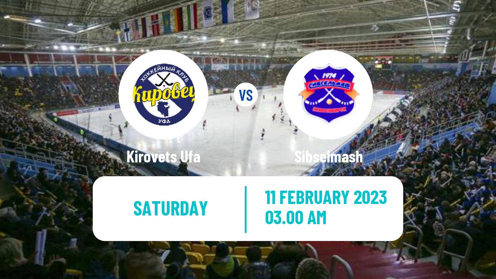 Bandy Russian Super League Bandy Kirovets Ufa - Sibselmash