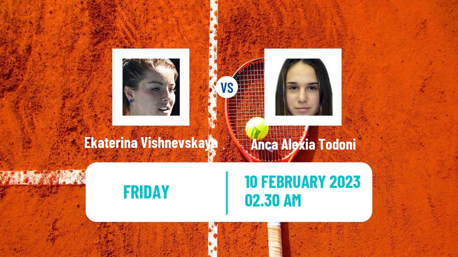 Tennis ITF Tournaments Ekaterina Vishnevskaya - Anca Alexia Todoni