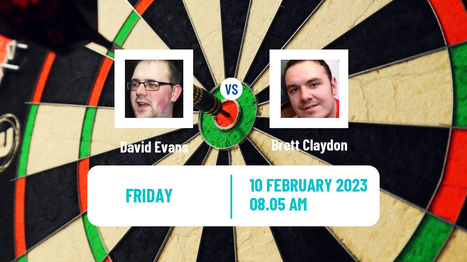 Darts Darts David Evans - Brett Claydon