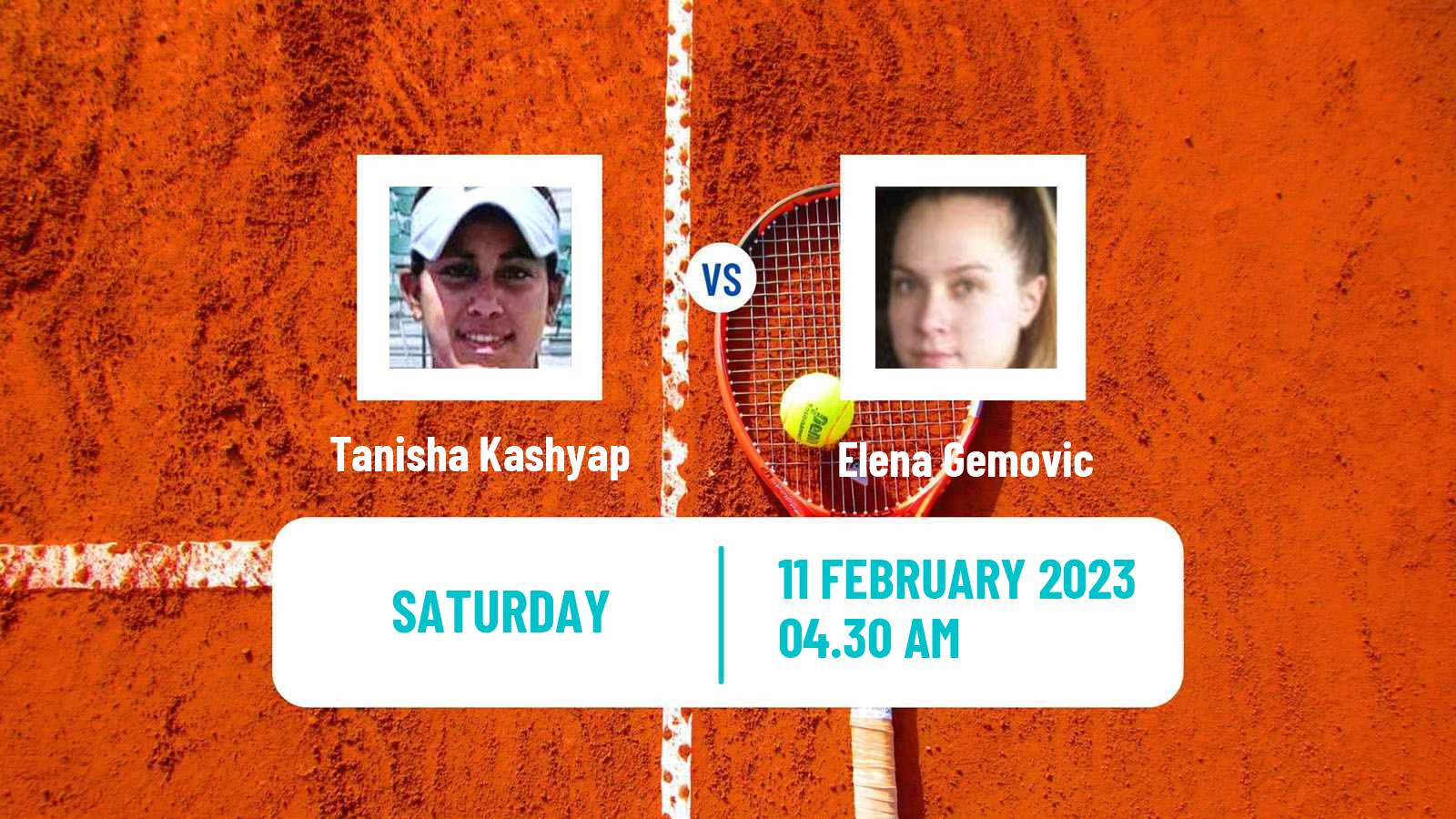 Tennis ITF Tournaments Tanisha Kashyap - Elena Gemovic