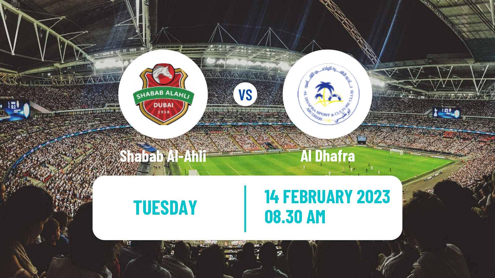 Soccer UAE Football League Shabab Al-Ahli - Al Dhafra