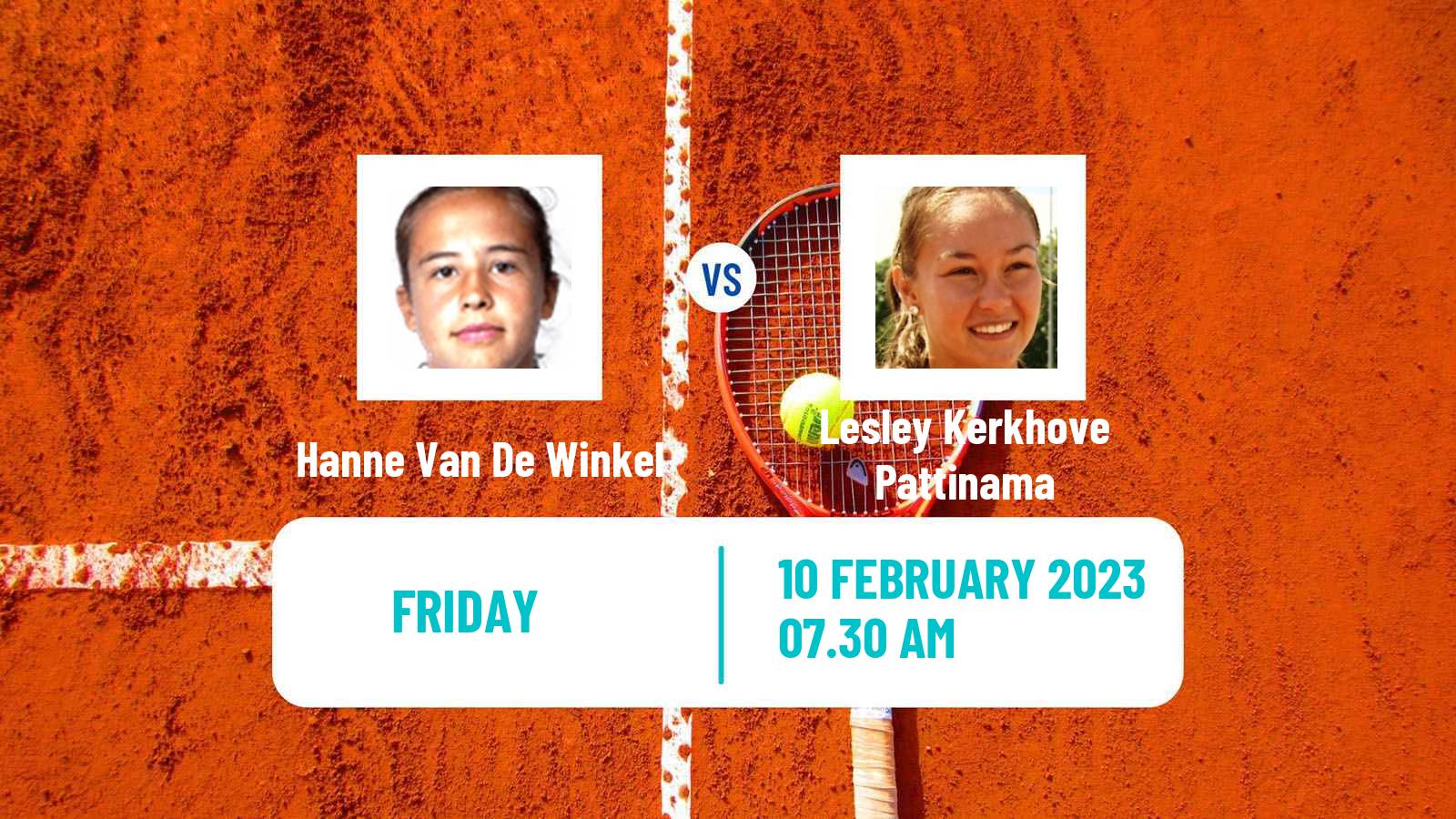 Tennis ITF Tournaments Hanne Van De Winkel - Lesley Kerkhove Pattinama