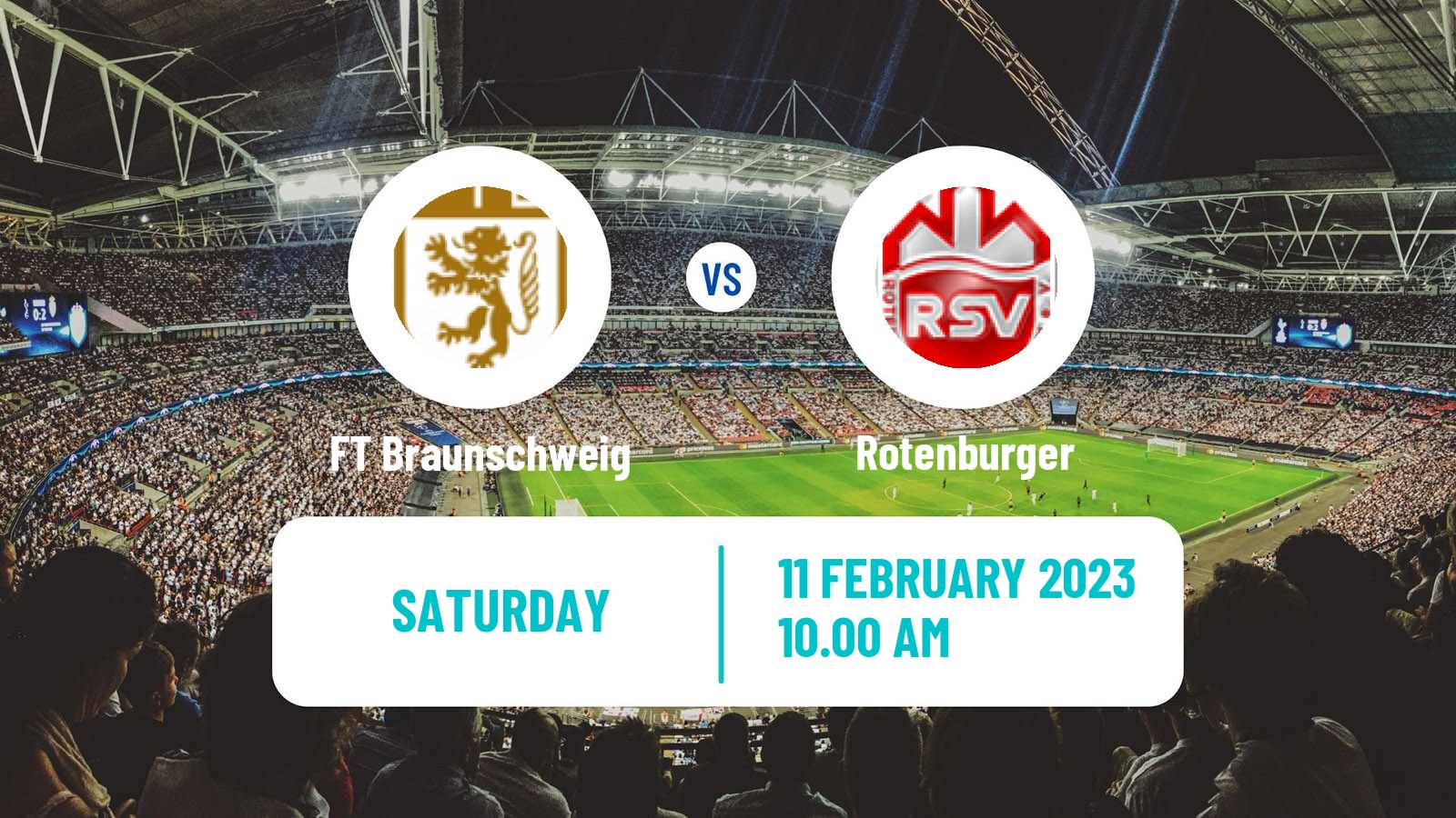 Soccer German Oberliga Niedersachsen FT Braunschweig - Rotenburger