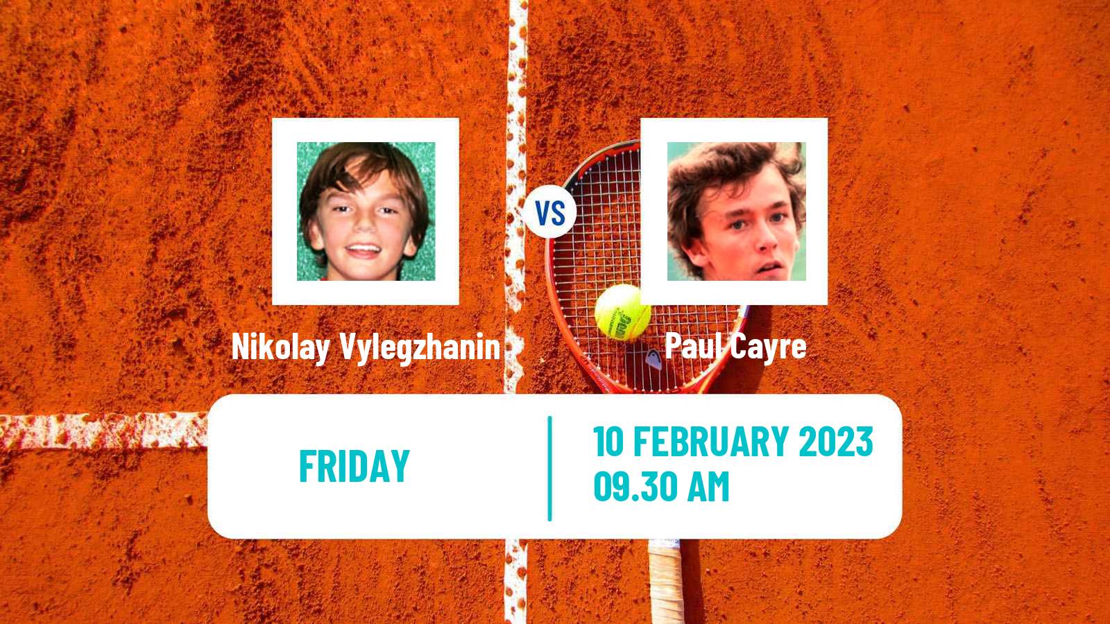 Tennis ITF Tournaments Nikolay Vylegzhanin - Paul Cayre