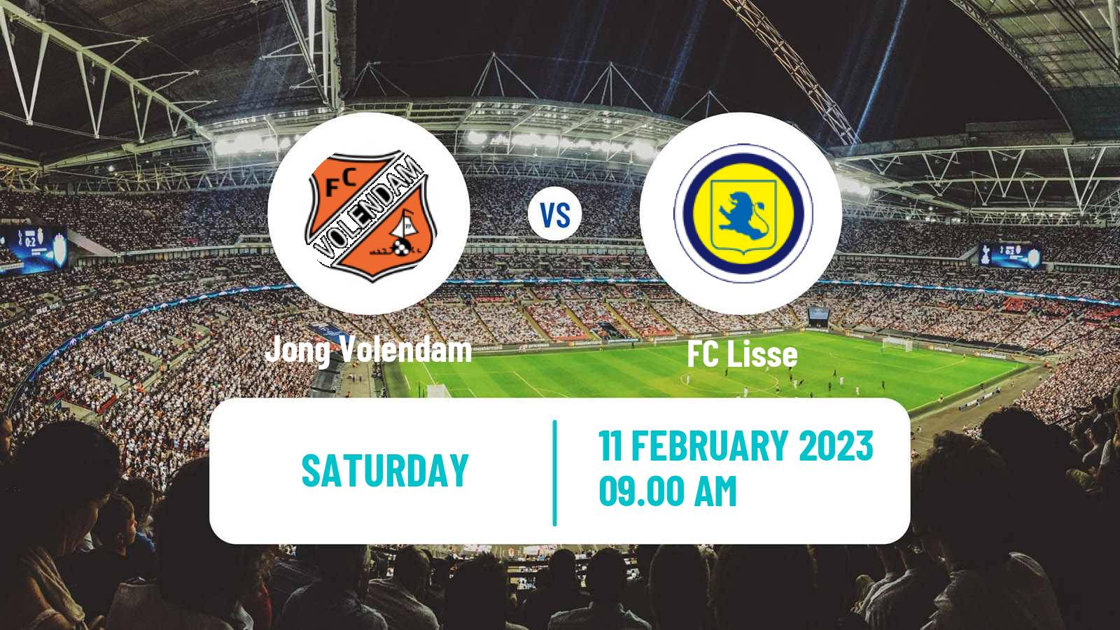 Soccer Dutch Tweede Divisie Jong Volendam - Lisse