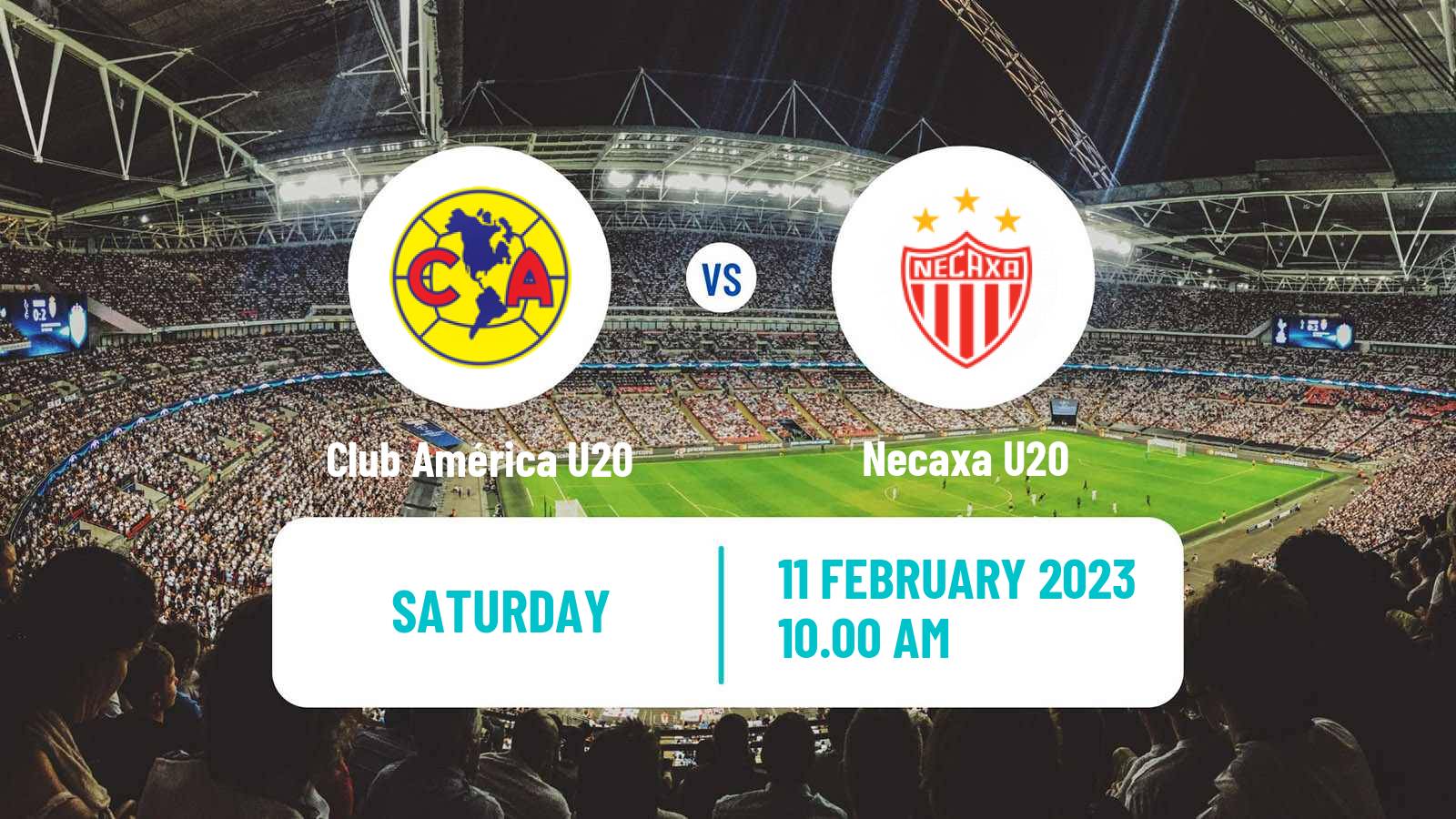 Soccer Mexican Liga MX U20 Club América U20 - Necaxa U20