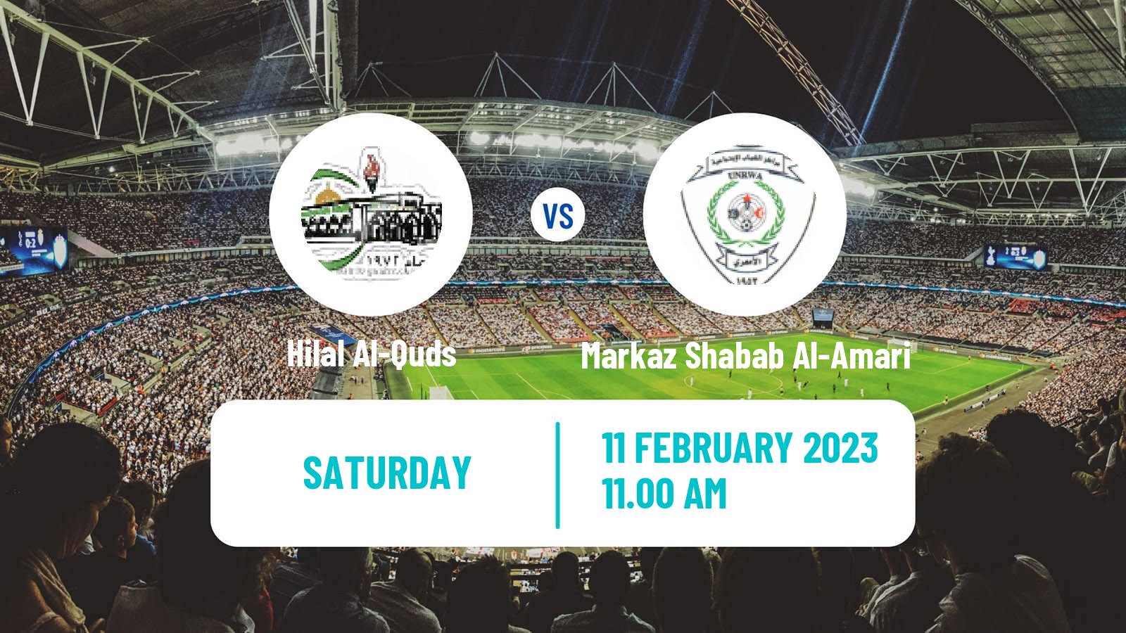 Soccer Palestinian Premier League Hilal Al-Quds - Markaz Shabab Al-Am'ari