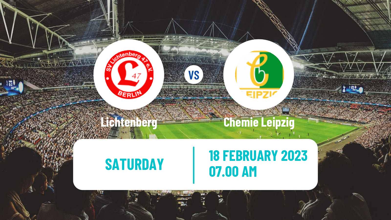Soccer German Regionalliga Nordost Lichtenberg - Chemie Leipzig