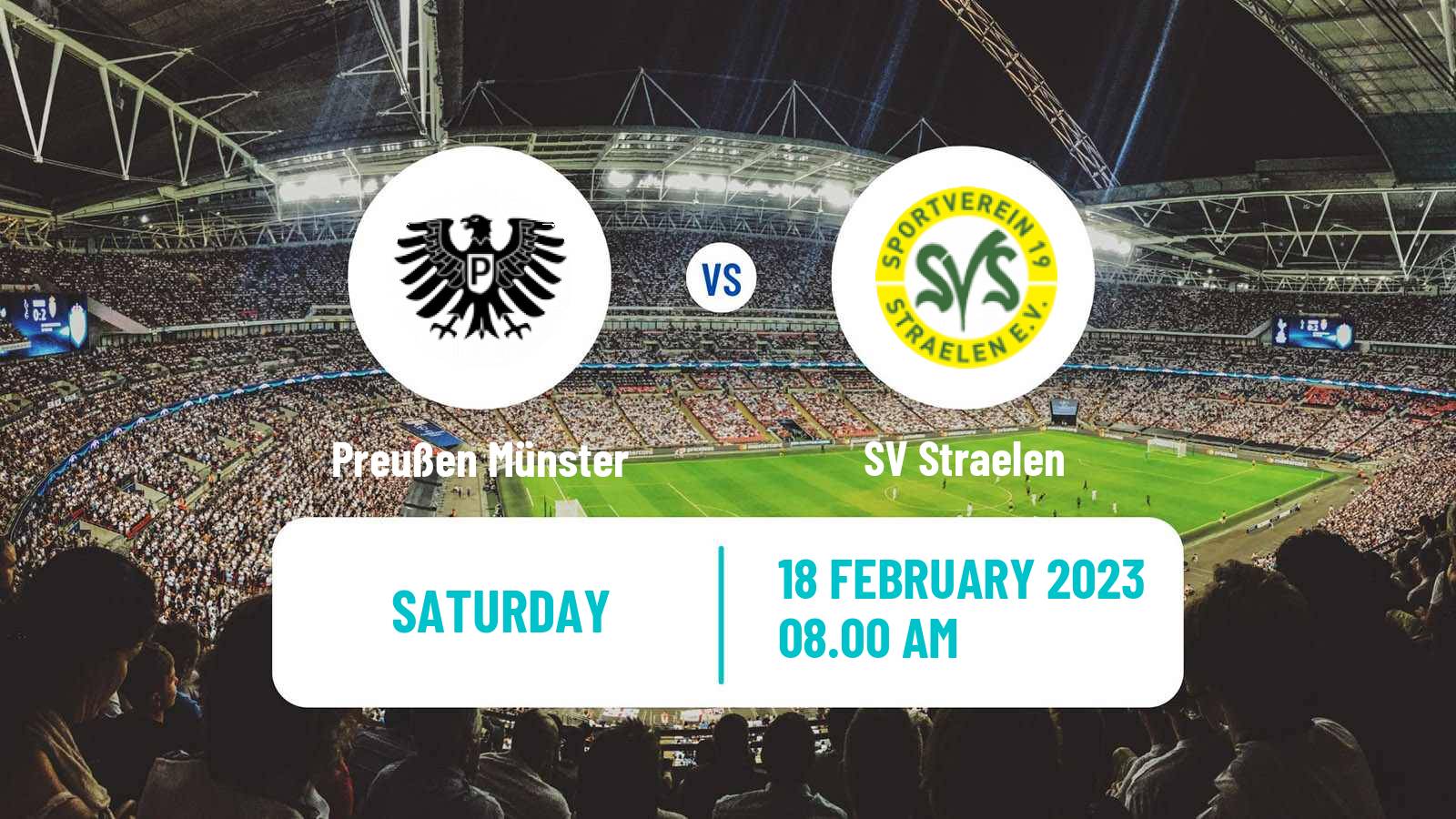 Soccer German Regionalliga West Preußen Münster - Straelen