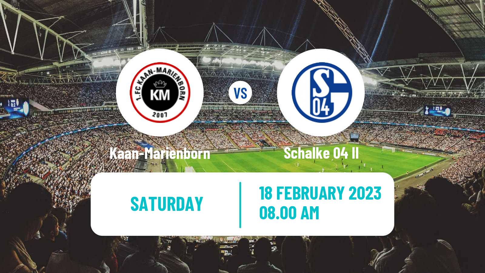 Soccer German Regionalliga West Kaan-Marienborn - Schalke 04 II