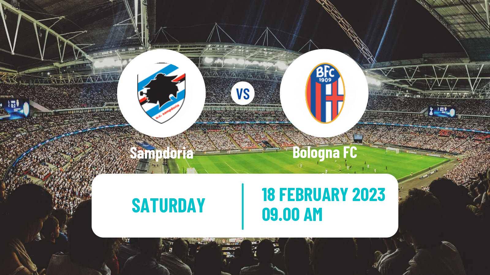 Soccer Italian Serie A Sampdoria - Bologna