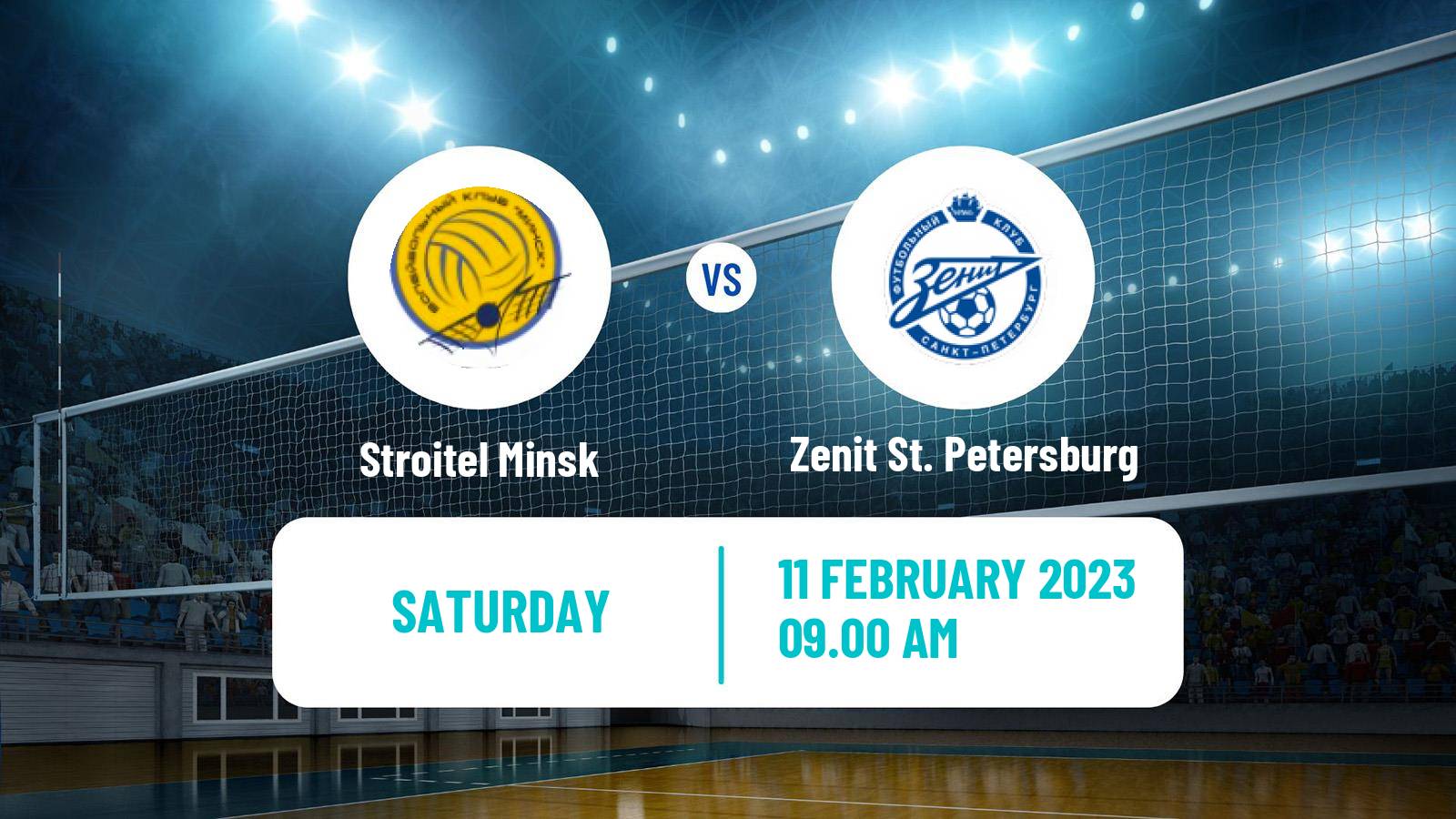 Volleyball Russian Super League Volleyball Stroitel Minsk - Zenit St. Petersburg