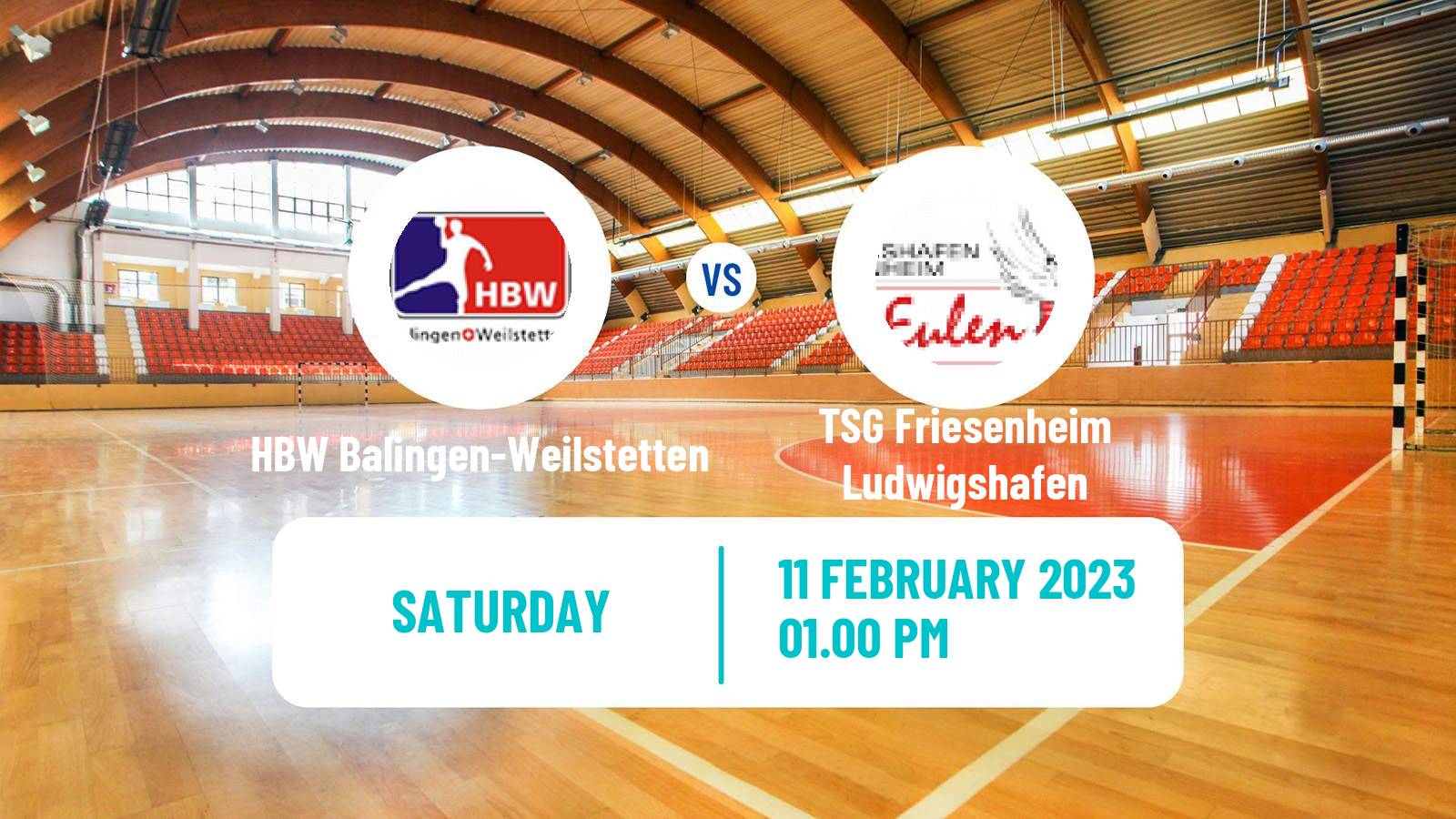 Handball German 2 Bundesliga Handball HBW Balingen-Weilstetten - TSG Friesenheim Ludwigshafen