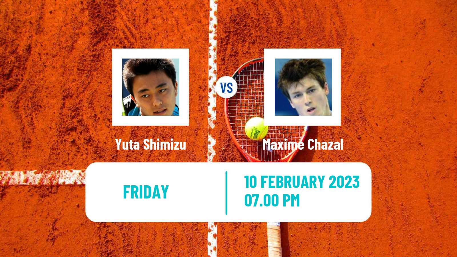Tennis ITF Tournaments Yuta Shimizu - Maxime Chazal