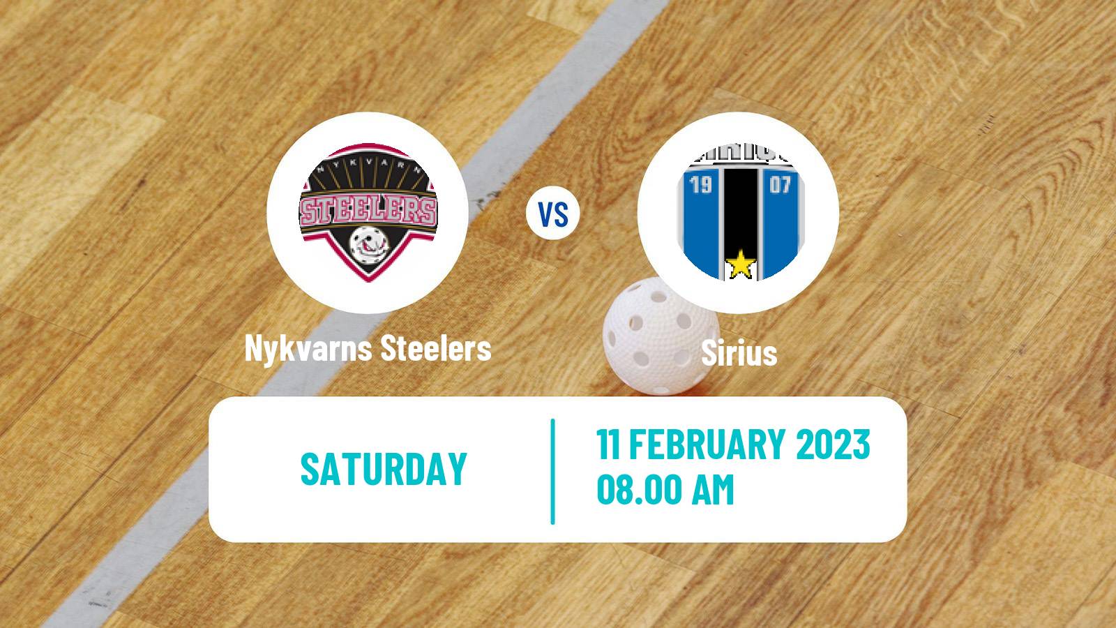 Floorball Swedish Allsvenskan Norra Floorball Nykvarns Steelers - Sirius