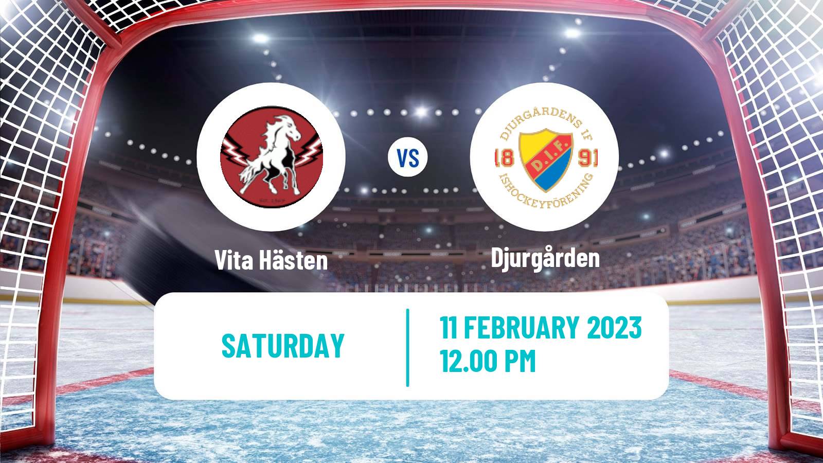 Hockey Swedish Hockey Allsvenskan Vita Hästen - Djurgården